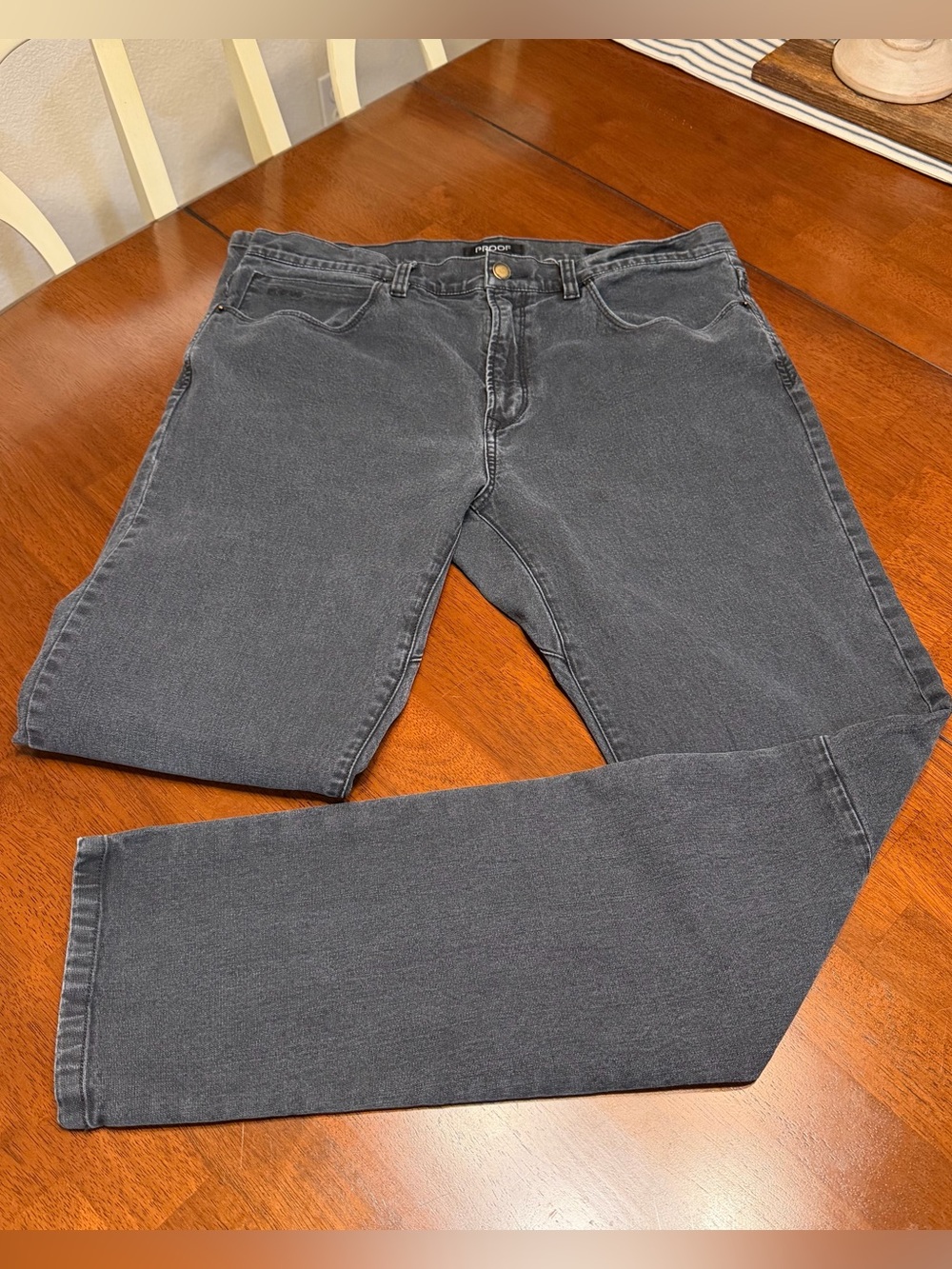 Proof Pants Men 34x34 Black Trutemp 365 Stretch Huckberry Slim Cotton Repreve